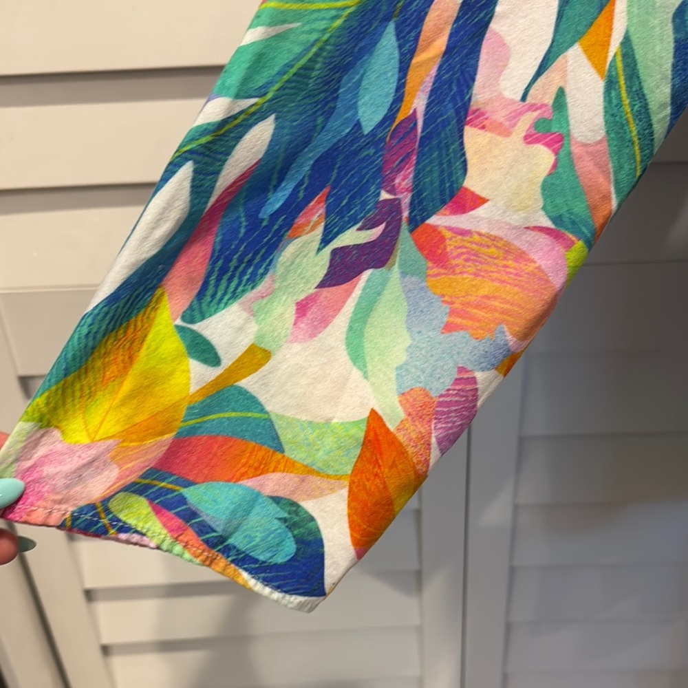La Blanca Multicolor Floral Swim Coverup - Picture 3 of 8